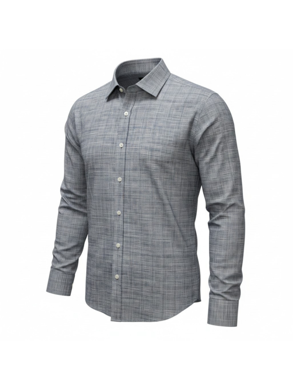 UNTUCKit Men's Long-Sleeves Gray Button-Up Shirt Large Excellent Condition